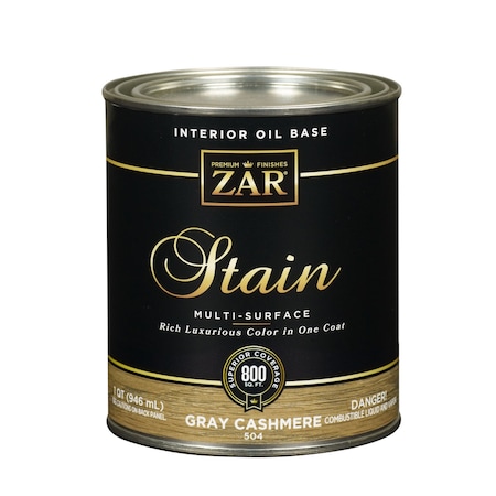 Zar ZAR Semi-Transparent Gray Cashmere Oil-Based Polyurethane Wood Stain 1 qt 50412